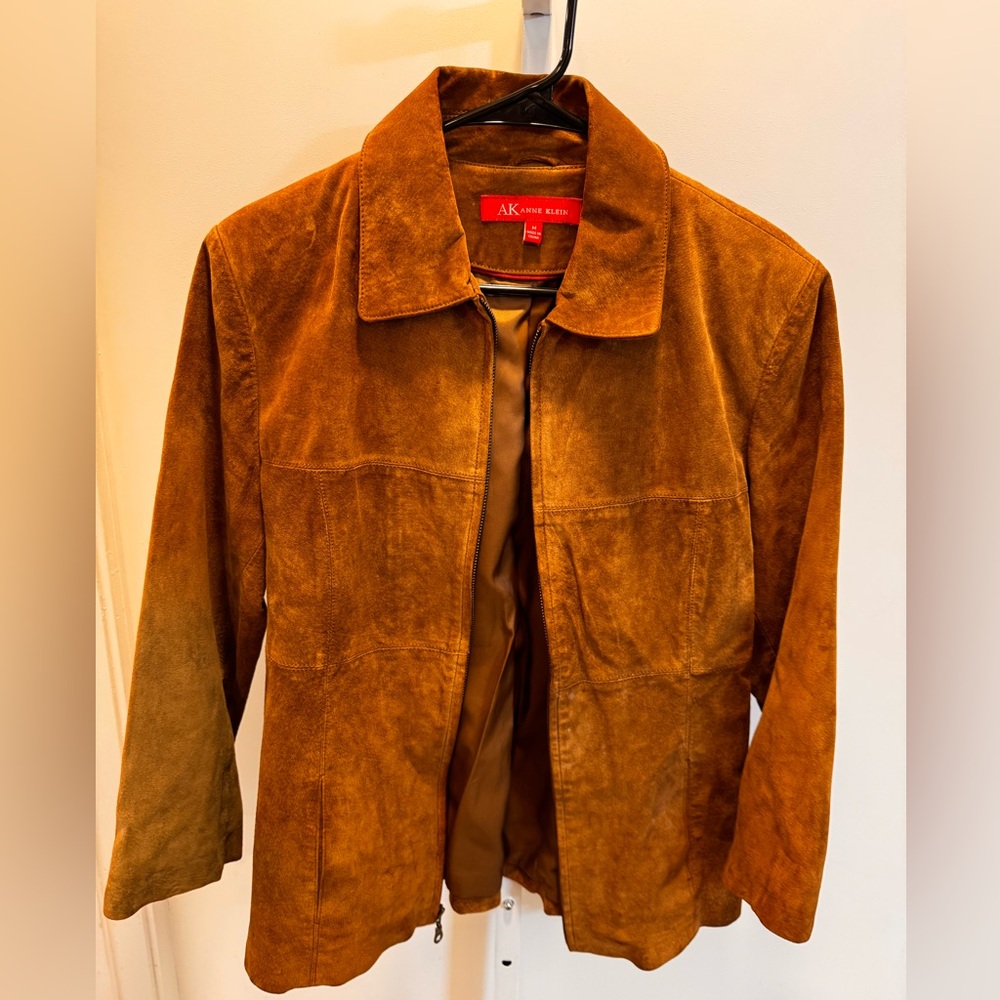 Anne Klein Brown Suede Jacket